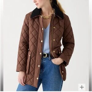 J. Crew Heritage quilted Barn Jacket with PrimaLoft BT827 brown Sz Small
